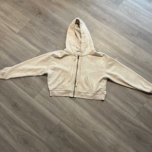 Cropped American Eagle Zip-Up hoodie- size XS